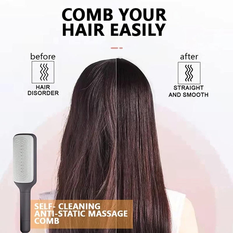 Self Cleaning Hairbrush