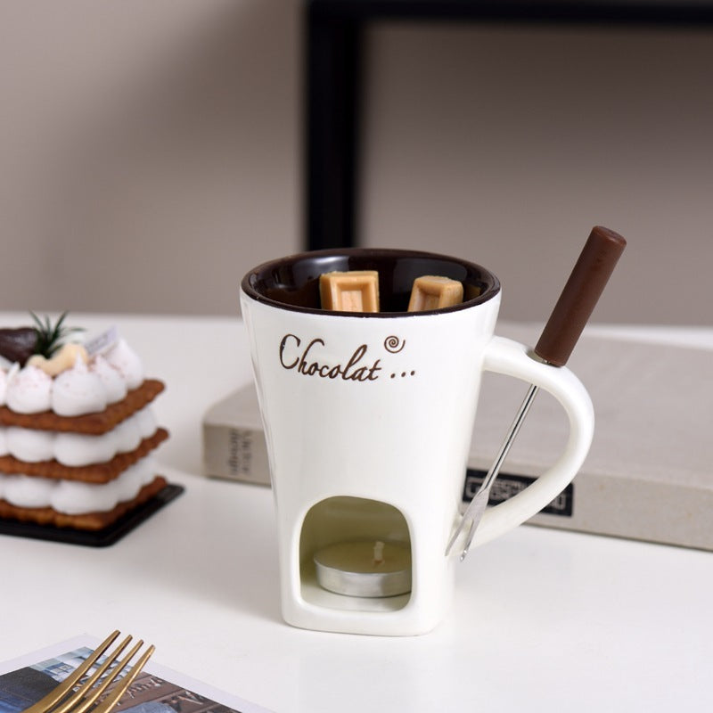 Ceramic Hot Chocolate Fondue Mug