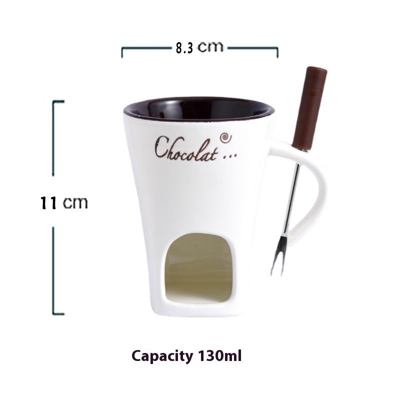 Ceramic Hot Chocolate Fondue Mug