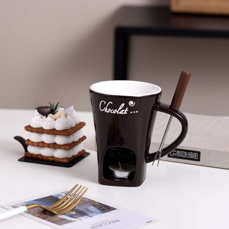Ceramic Hot Chocolate Fondue Mug