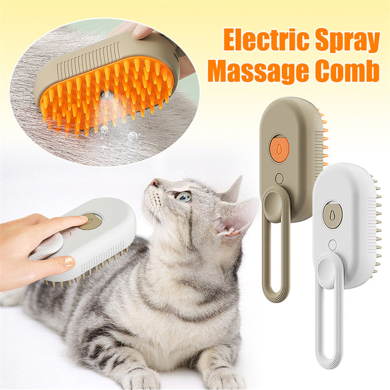 Rechargeable Pet Grooming Steam Brush