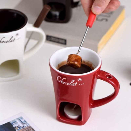 Ceramic Hot Chocolate Fondue Mug