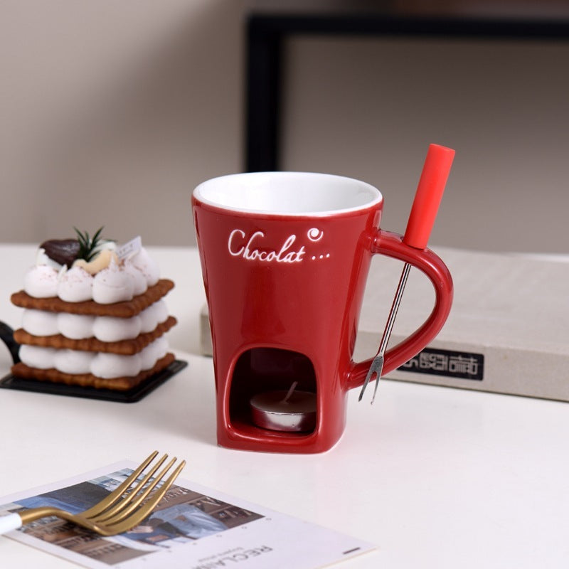 Ceramic Hot Chocolate Fondue Mug