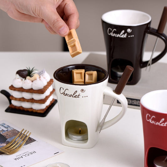 Ceramic Hot Chocolate Fondue Mug