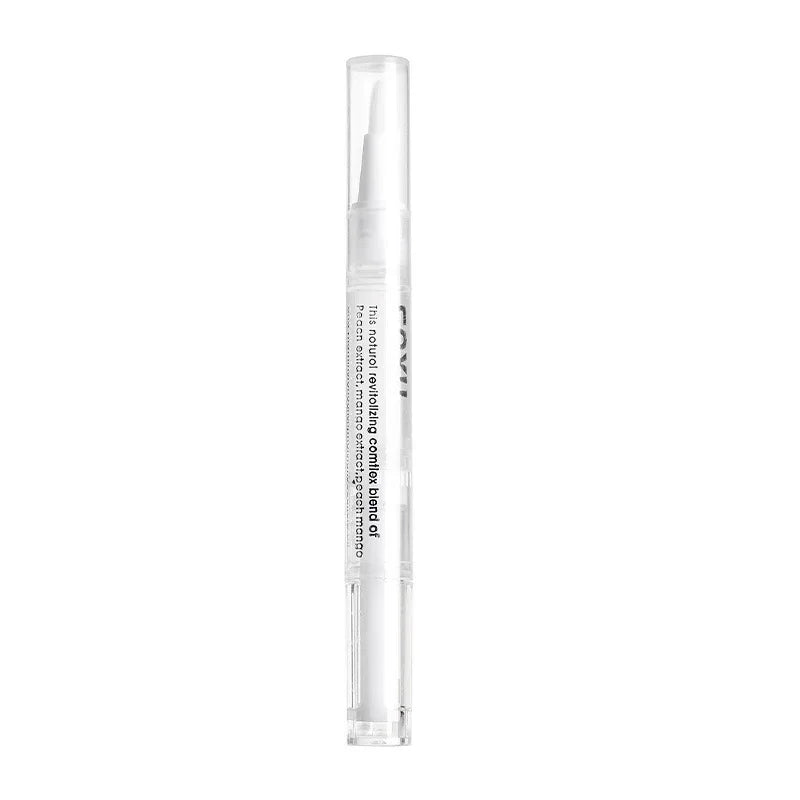 Clear pen-style bottle with brush tip labeled natural exfoliating complex blend