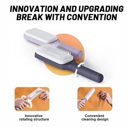 Self Cleaning Hairbrush